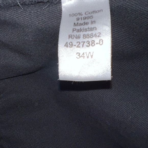 Women within twill capris, 34W black w/pockets 21” inseam - Picture 2 of 3